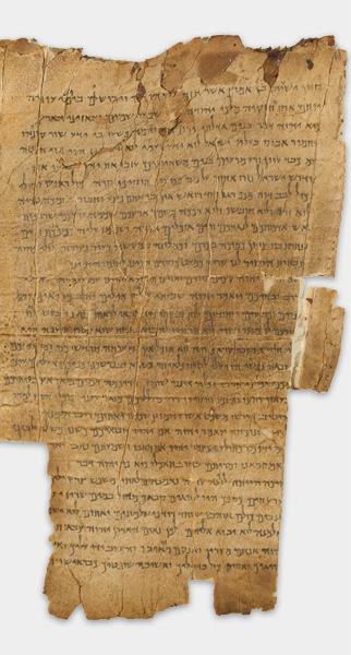 The Great Isaiah Scroll (1QIsa a) showing Isaiah 1:3 from Mid- to Late 2nd Century BC found in Qumran, Cave 1, currently housed at Shrine of the Book, Israel Museum, Jerusalem